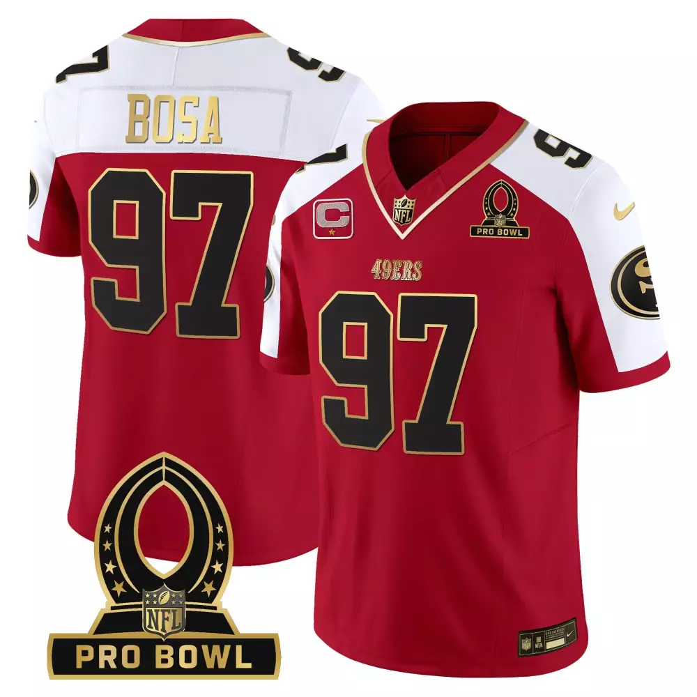 Nick Bosa San Francisco 49ers Men's Alternate Pro Bowl Jersey | 2024 Patch | Vapor Edition for Game Day | For Men, Women & Youth