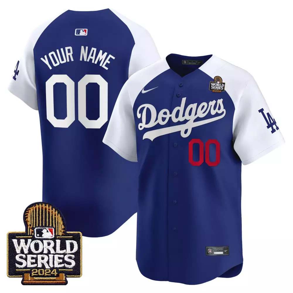 Los Angeles Dodgers 2024 World Series Vapor Premier Limited Custom Jersey | All Stitched | For Men, Women & Youth