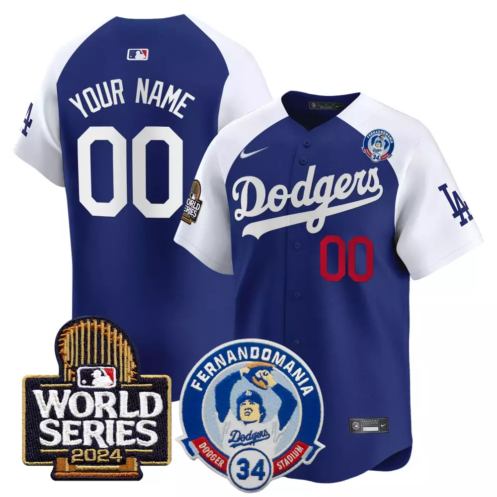 Fernando Valenzuela 2024 World Series Patch Vapor Premier Limited Custom Jersey | For Men, Women & Youth