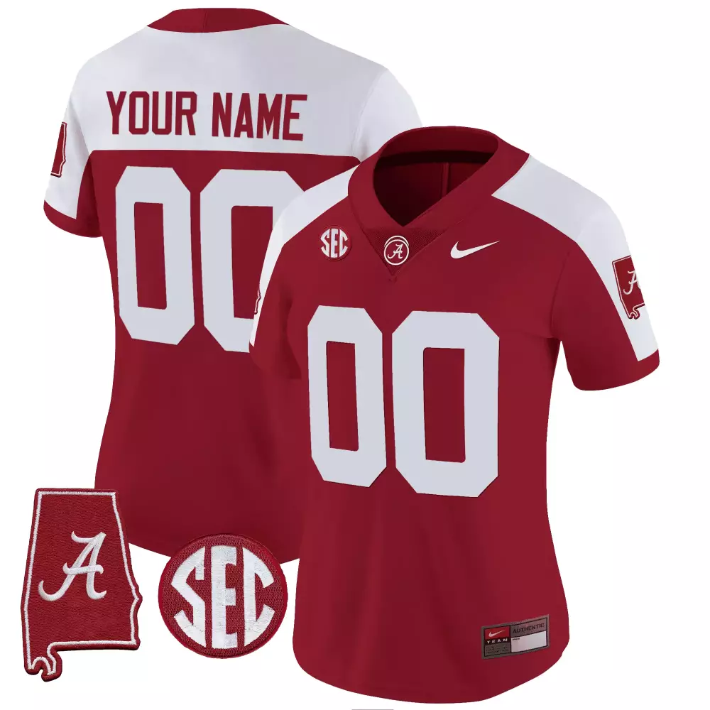alternate men alabama crimson tide vapor limited custom jersey v2 alabama map all stitched
