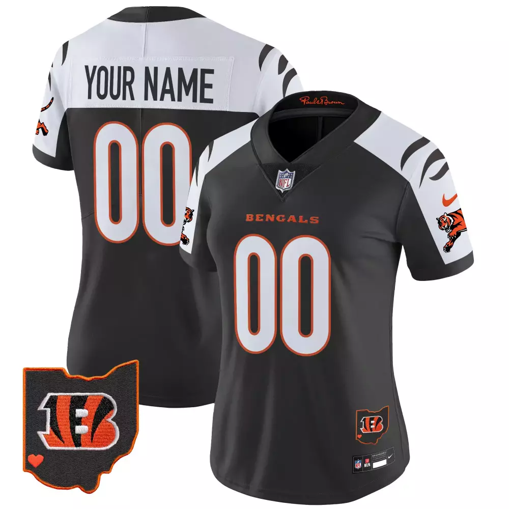 Cincinnati Bengals 2024 Orange Vapor Limited Jersey | Stitched Fan Gear for Women | Perfect for Game Day