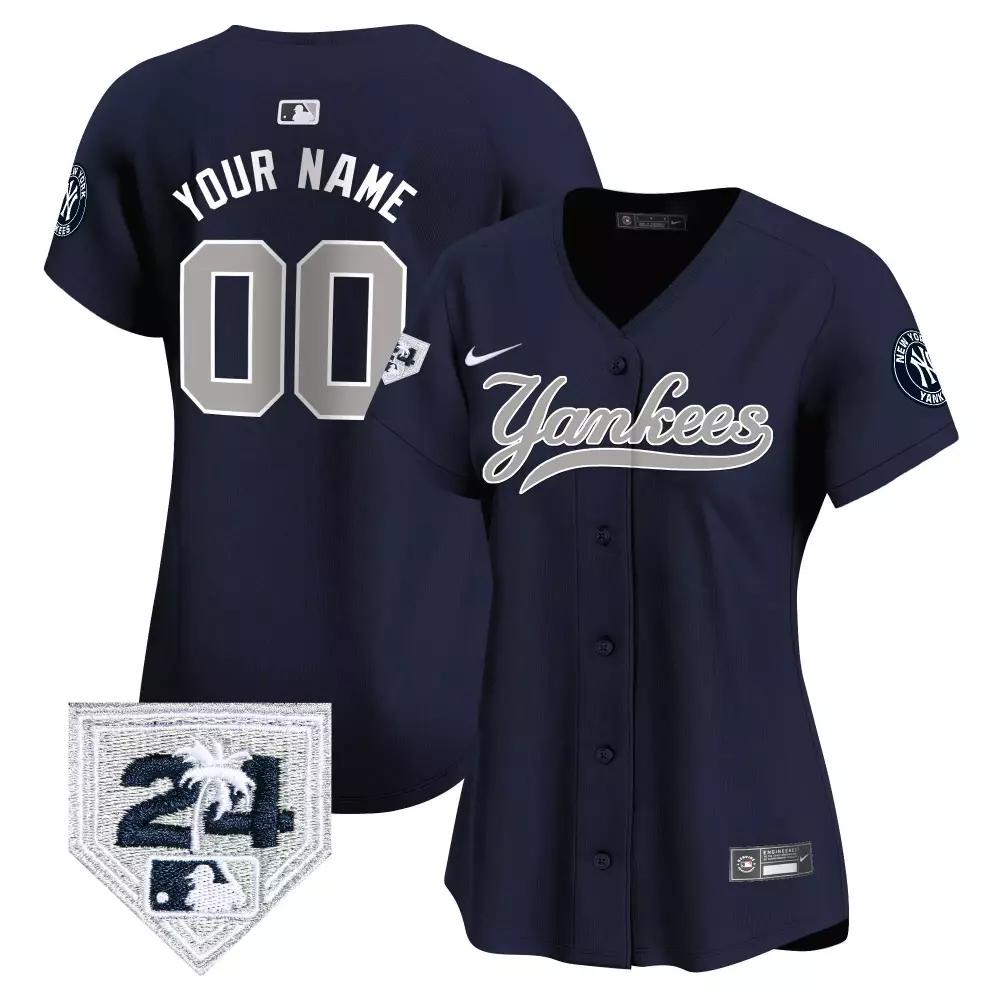 Spring Training Patch New York Yankees 2024 Vapor Premier Limited Edition Jersey V3 | Stitched Fan Gear | For Youth