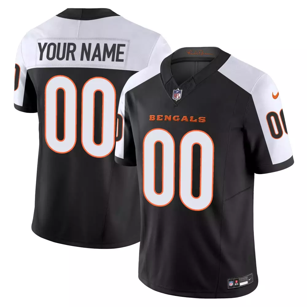 Cincinnati Bengals Youth Black Ohio Patch Vapor Limited Custom Jersey V2 | All Stitched Fan Gear | For Men, Women & Youth