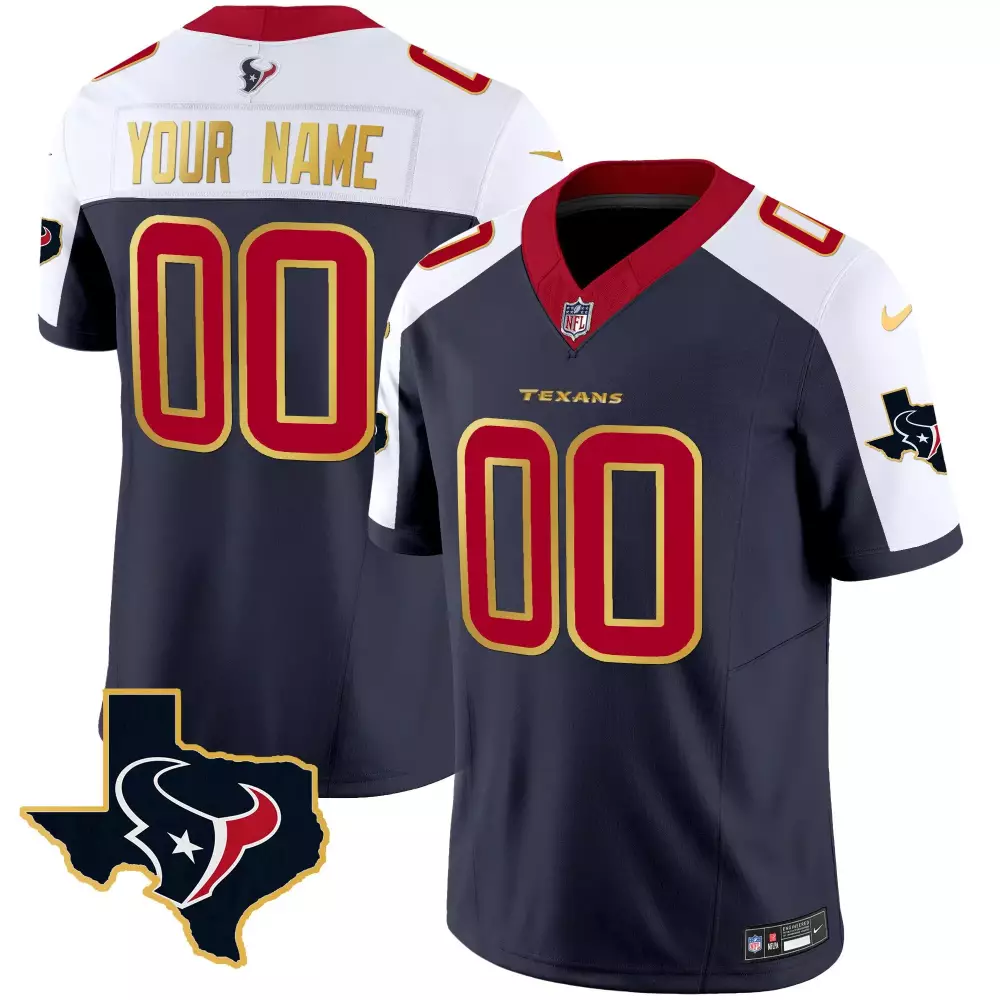 Houston Texans Youth Blue Alternate Game Custom Jersey | All Stitched Fan Gear | For Men, Women & Youth