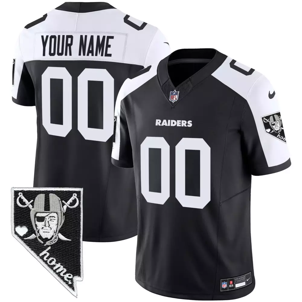 Las Vegas Raiders Alternate Nevada Home Patch Vapor Custom Jersey | Stitched | Fan Gear for Youth