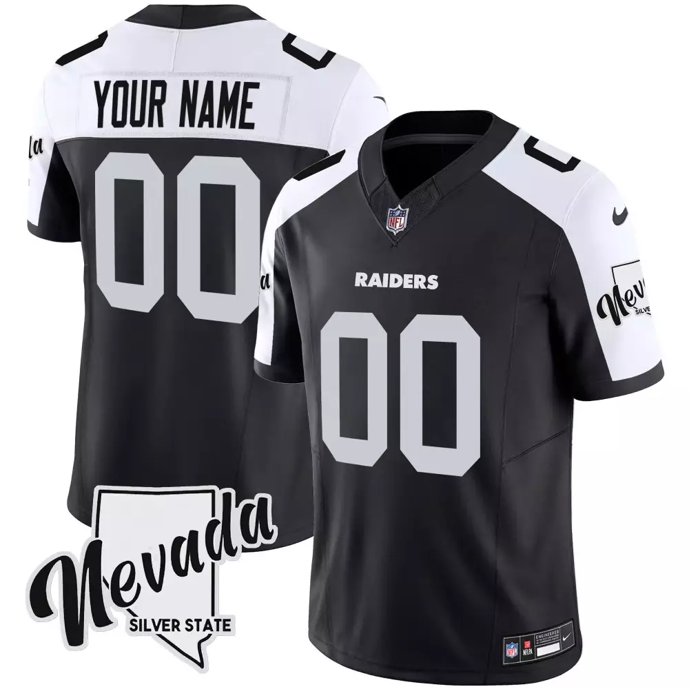 Las Vegas Raiders Alternate Nevada Home Patch Vapor Custom Jersey | Stitched | Fan Gear for Youth