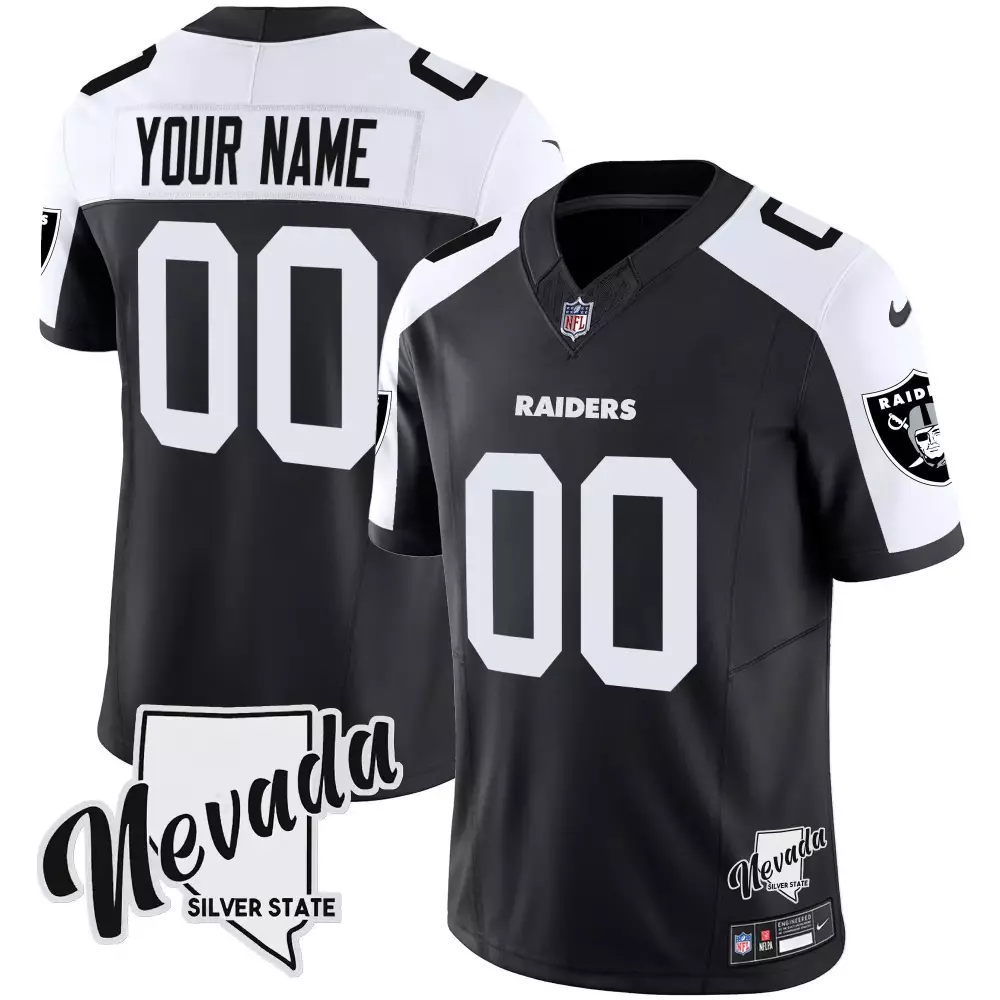 Las Vegas Raiders Alternate Nevada Home Patch Vapor Custom Jersey | Stitched | Fan Gear for Youth