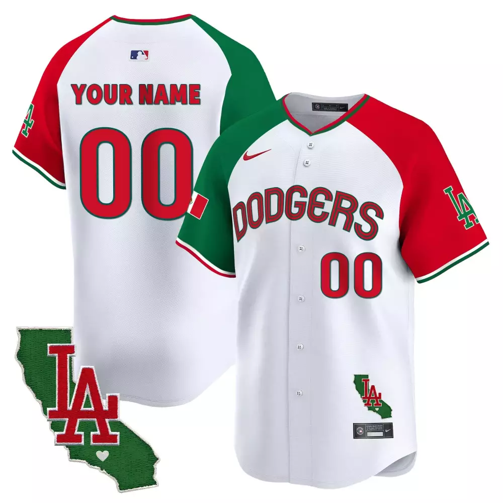 Youth Dodgers Mexico California Patch Jersey V2 | Vapor Premier Limited Edition | Fan Gear for All | For Men, Women & Youth