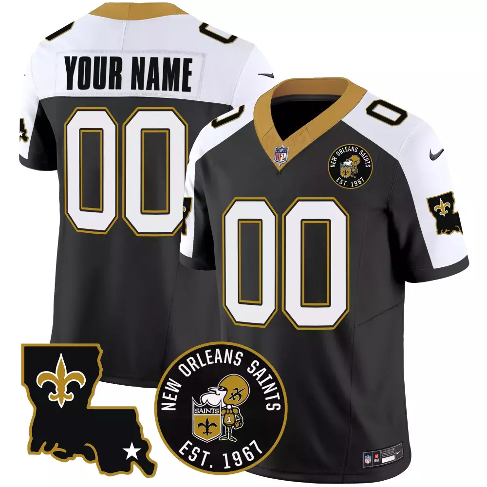 New Orleans Saints Custom White Pink Jersey | White Pink | All Stitched Fan Gear for Men, Women & Youth