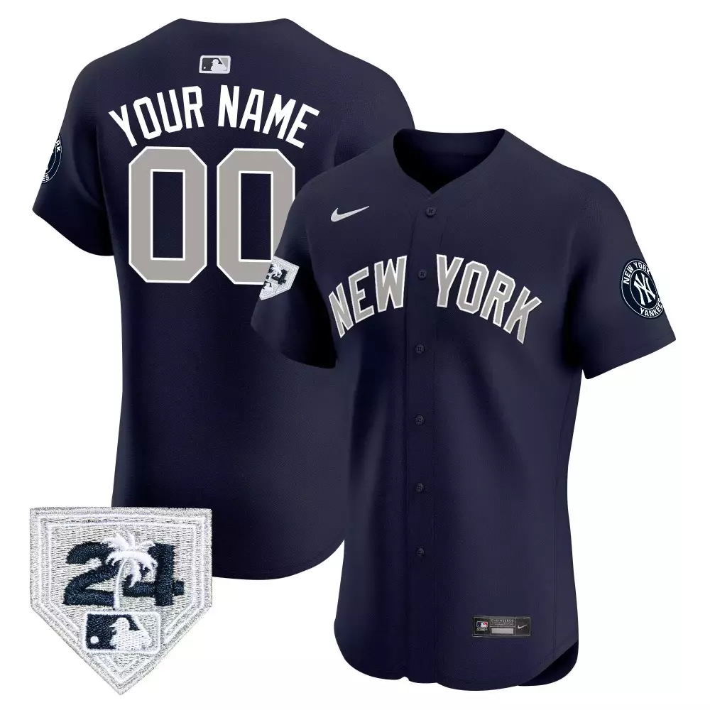 Spring Training Patch New York Yankees 2024 Vapor Premier Elite Limited Edition Jersey V2 | Stitched Fan Gear | For Youth
