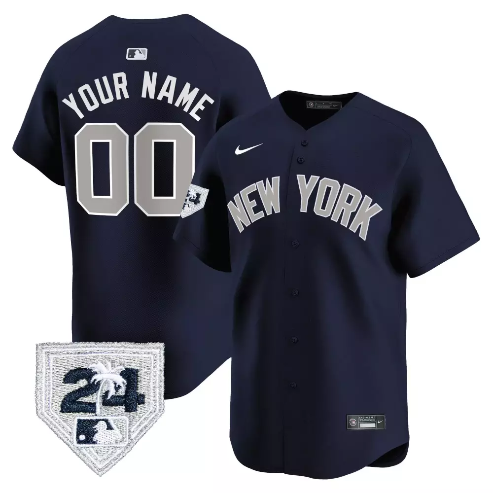 Spring Training Patch New York Yankees 2024 Vapor Premier Elite Limited Edition Jersey V2 | Stitched Fan Gear | For Youth