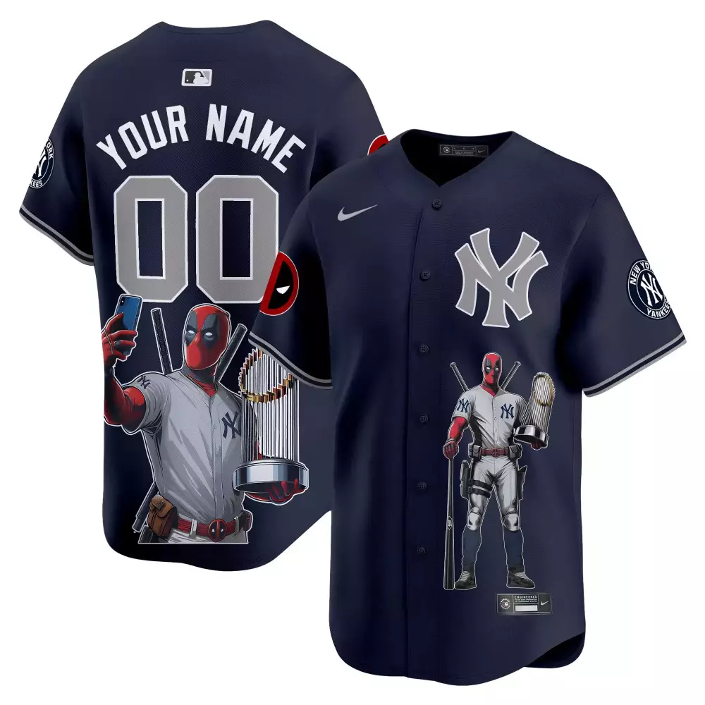Youth New York Yankees Deadpool Vapor Premier Jersey | Custom Printed | Limited Edition Fan Gear | For Men, Women & Youth