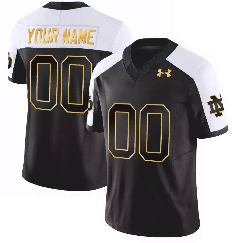 alternate women notre dame fighting irish gold vapor limited custom jersey all stitched
