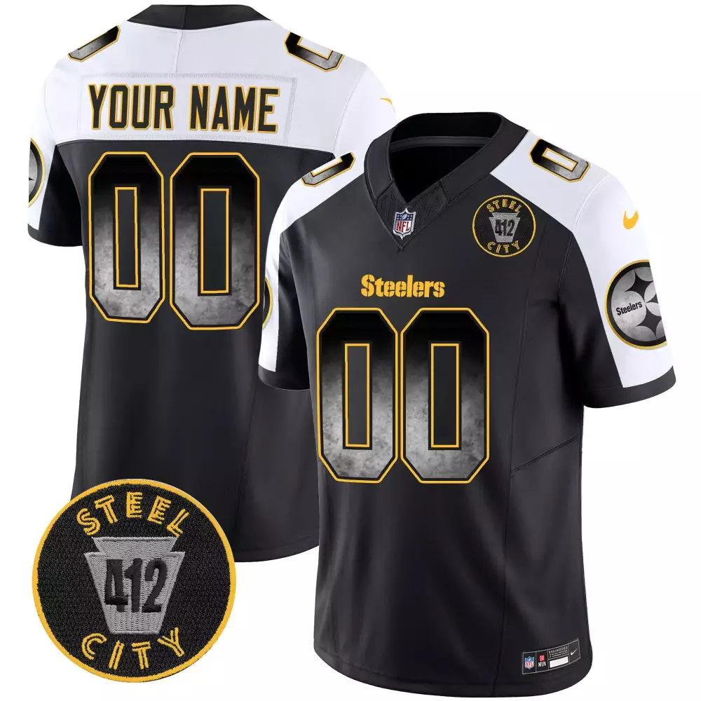 Youth Pittsburgh Steelers 50th Anniversary Super Bowl IX Patch Gold Vapor Limited Custom Jersey | For Men, Women & Youth