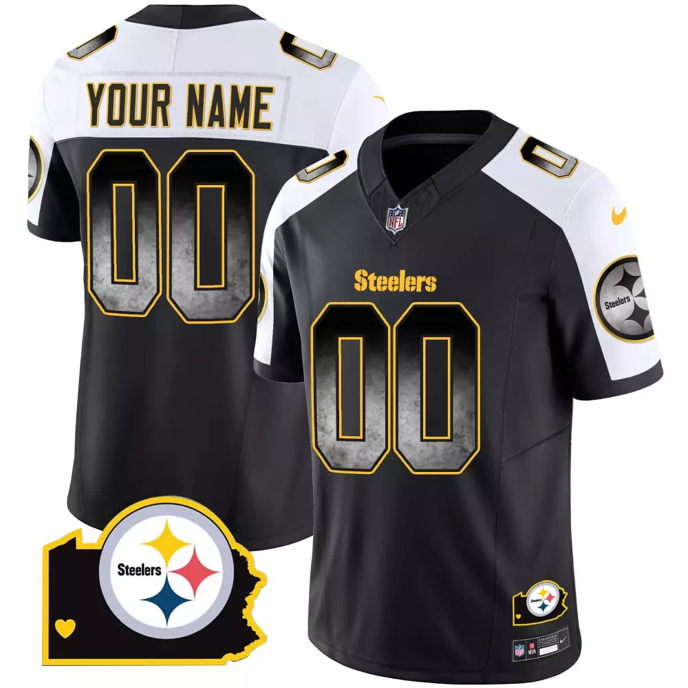 Youth Pittsburgh Steelers 50th Anniversary Super Bowl IX Patch Gold Vapor Limited Custom Jersey | For Men, Women & Youth