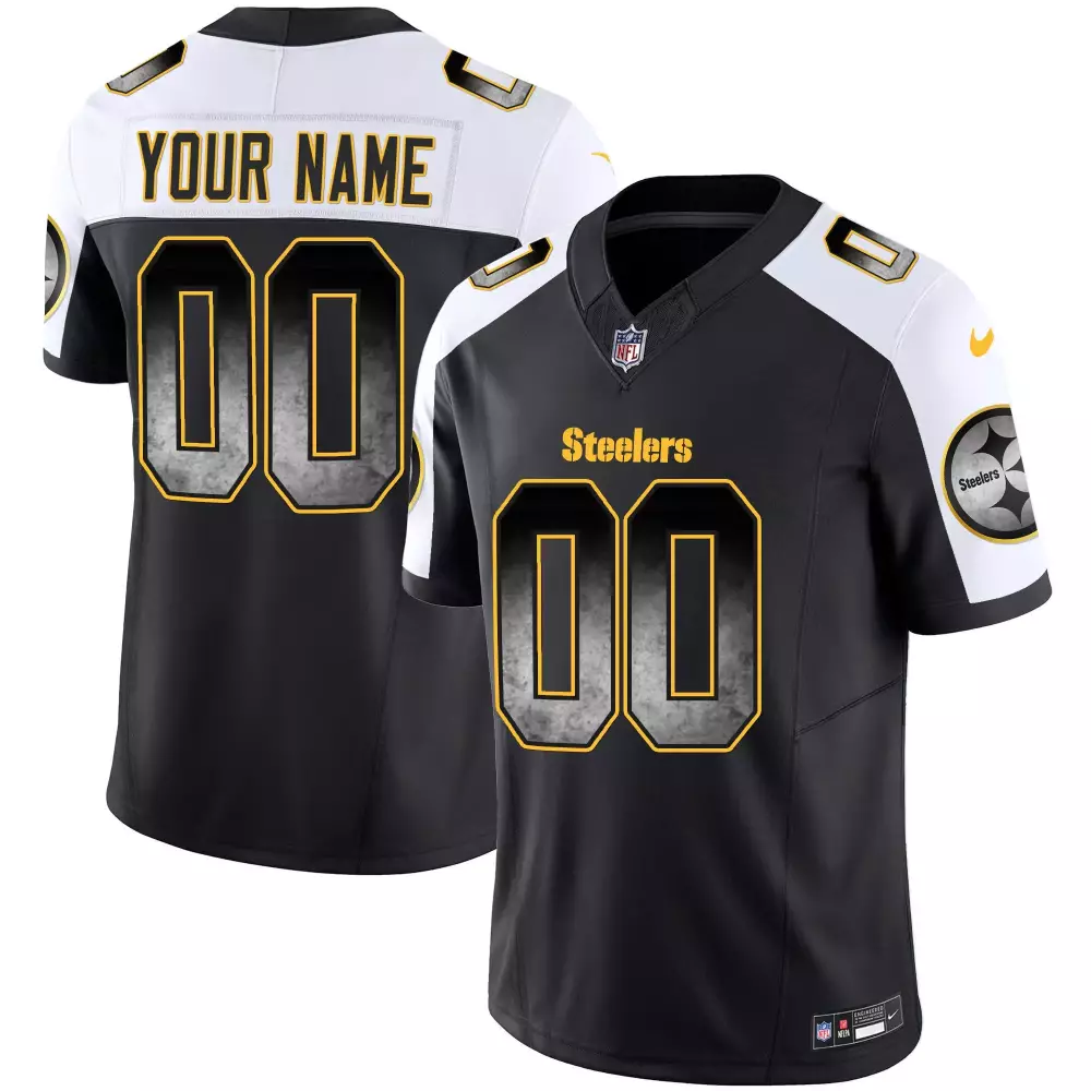 Youth Pittsburgh Steelers 50th Anniversary Super Bowl IX Patch Gold Vapor Limited Custom Jersey | For Men, Women & Youth