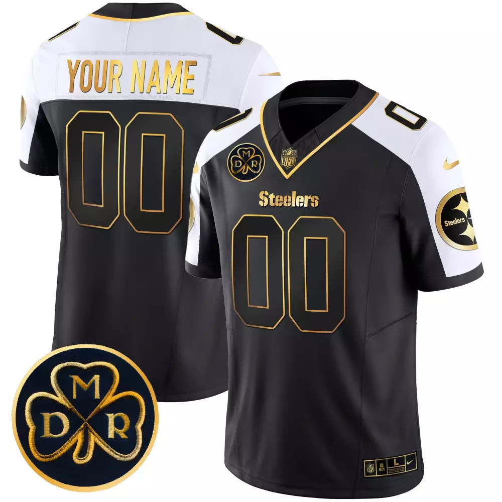 Youth Pittsburgh Steelers Arch Smoke Vapor Custom Jersey V2 | Stitched Fan Gear | For Men, Women & Youth
