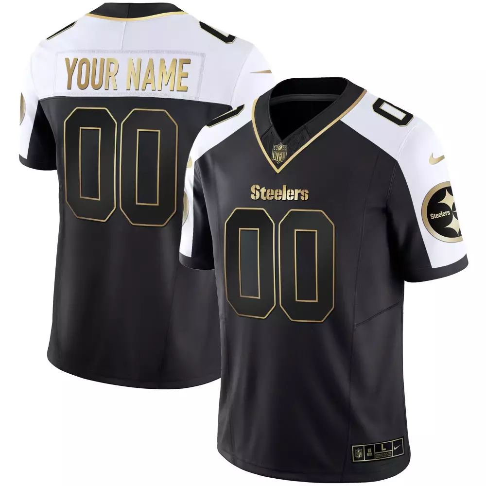 Youth Pittsburgh Steelers Arch Smoke Vapor Custom Jersey V2 | Stitched Fan Gear | For Men, Women & Youth