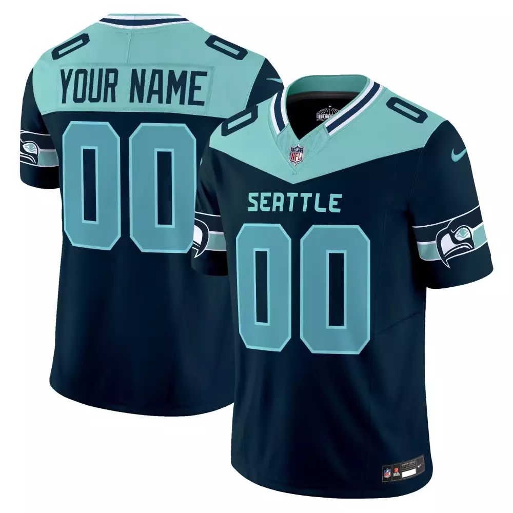 Youth Seattle Seahawks Black Limited Throwback Gold Custom Jersey V2 | All Stitched | Game Day Outfit for Men, Women & Youth