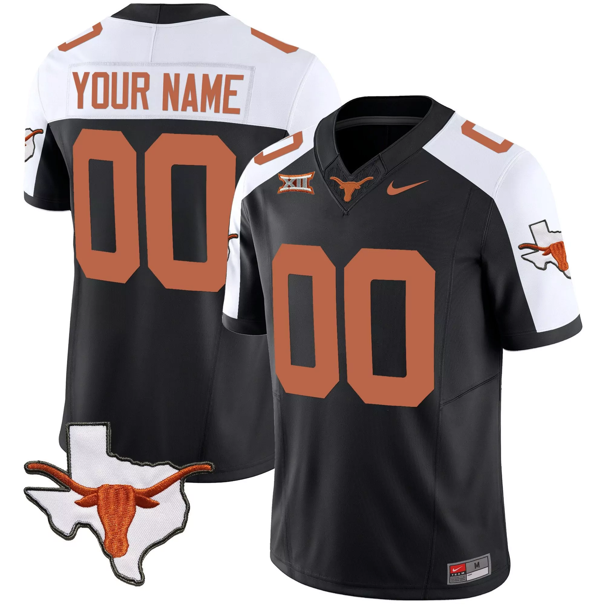 alternate youth texas longhorns vapor limited custom jersey all stitched