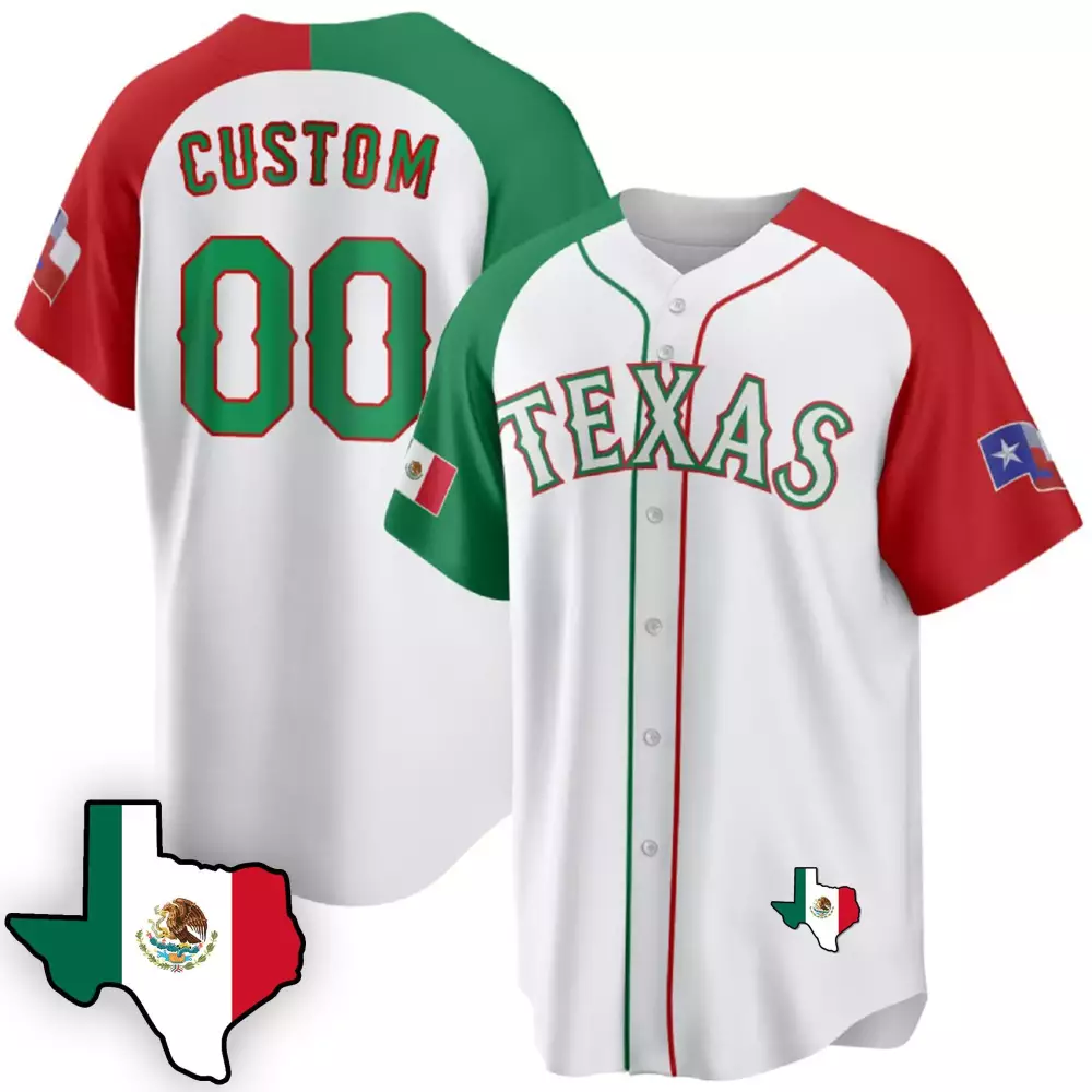 Texas Rangers Alternate Youth Mexican Cool Base Custom Jersey V3 | All Stitched | Fan Gear for Youth, Men & Women