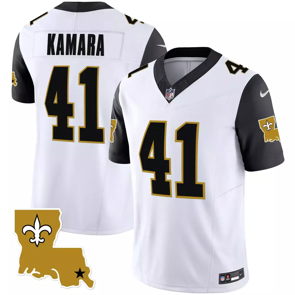 Kamara New Orleans Saints 1987 Legacy Vapor Jersey | Stitched Black Sleeves for Youth | Fan Gear | For Men, Women & Youth