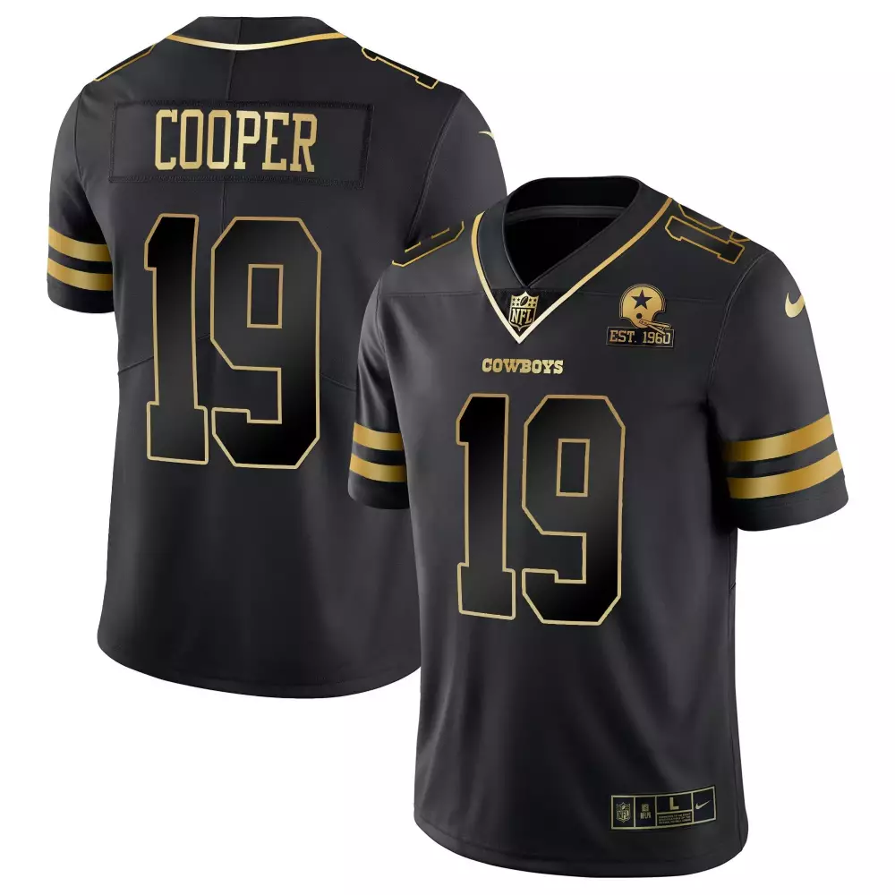 Amari Cooper Dallas Cowboys Black Gold Men's Jersey | Stitched Vapor Gold | For Men, Women & Youth