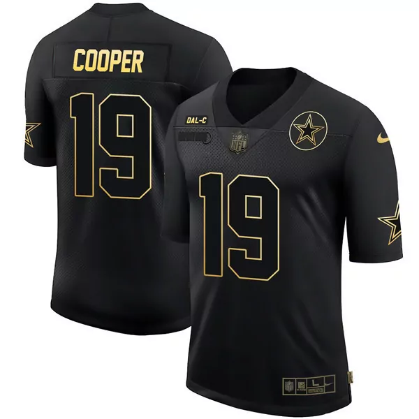Amari Cooper Dallas Cowboys Salute to Service Jersey | Black Gold Collection | All Stitched Fan Gear | For Men, Women & Youth
