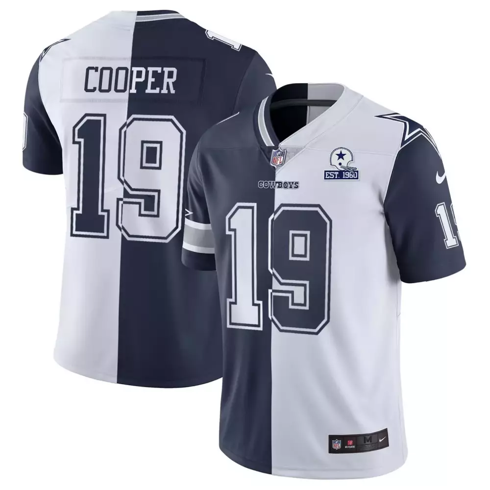 Amari Cooper Dallas Cowboys Women's Navy Gold Collection Jersey | All Stitched | For Women & Youth