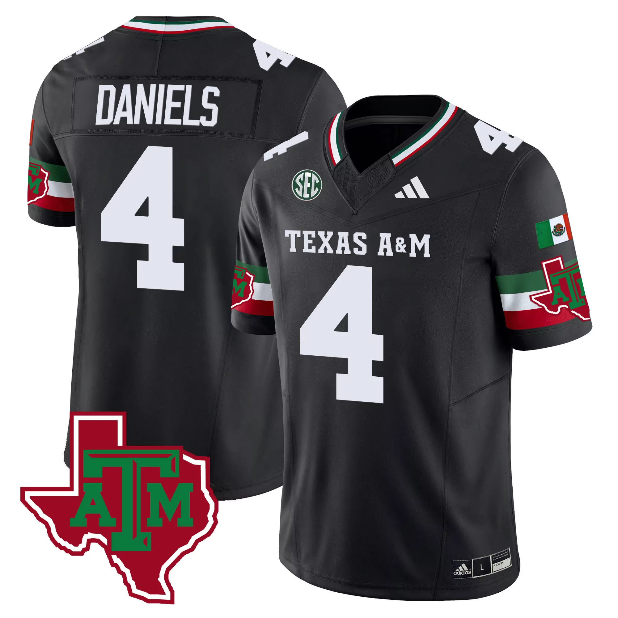 amari daniels black gold mens texas am aggies black limited gold vapor jersey all stitched