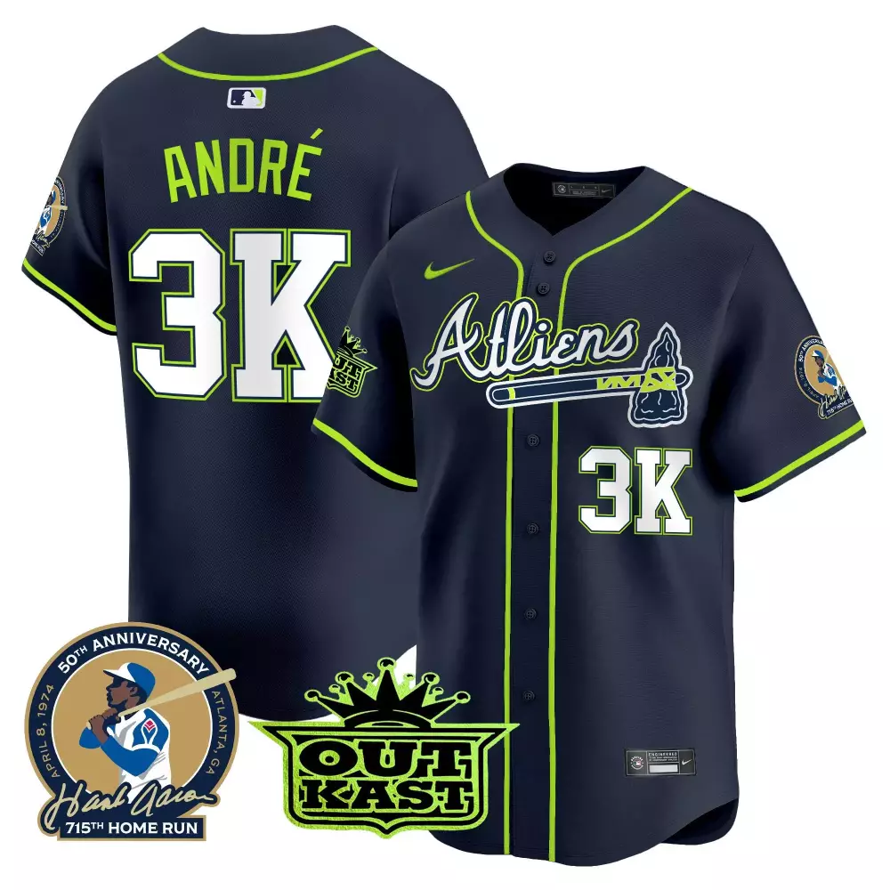 Andre Atlanta Braves Hank Aaron Patch Vapor Premier Limited Jersey | All Stitched Fan Gear | Perfect Gift for Fans | For Men, Women & Youth
