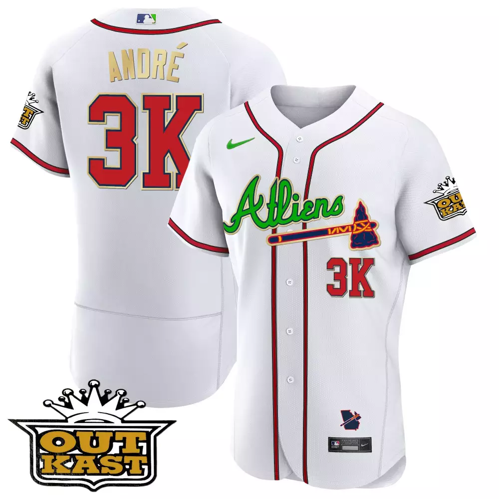 andre white mens atlanta braves atliens champions cool base jersey all stitched