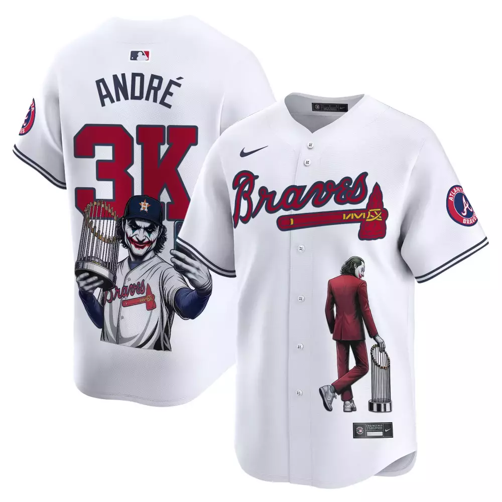 andre white unisex atlanta braves dragon ball son goku vapor premier limited jersey printed