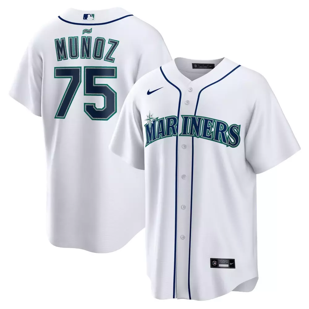 andres munoz men seattle mariners cool base jersey white all stitched