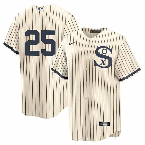 andrew vaughn cool base mens chicago white sox field of dreams jersey all stitched