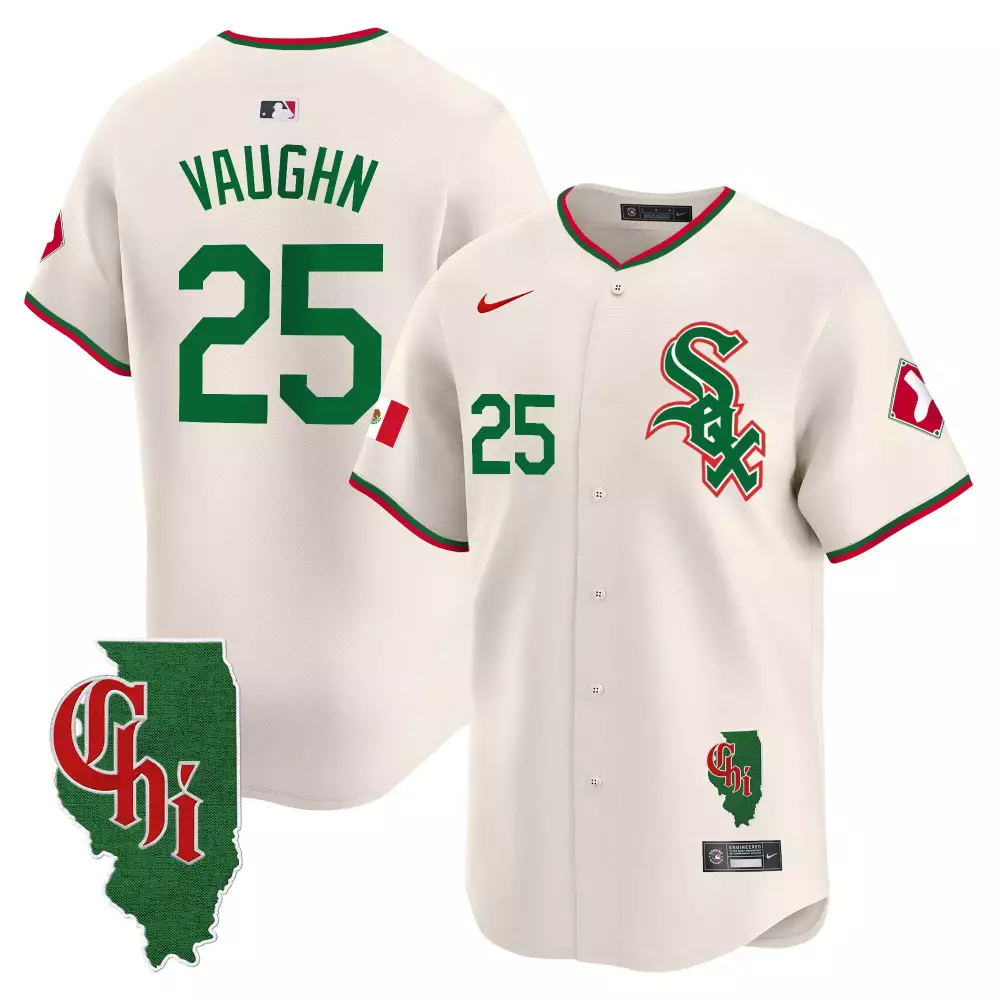 Andrew Vaughn Chicago White Sox Mexico Vapor Premier Limited Jersey | Illinois Patch | For Men, Women & Youth