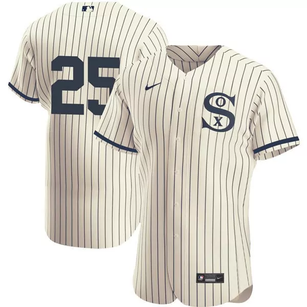 Andrew Vaughn Chicago White Sox Flex Base Gray Collection Jersey | All Stitched | Game Day Outfit for Men, Women & Youth