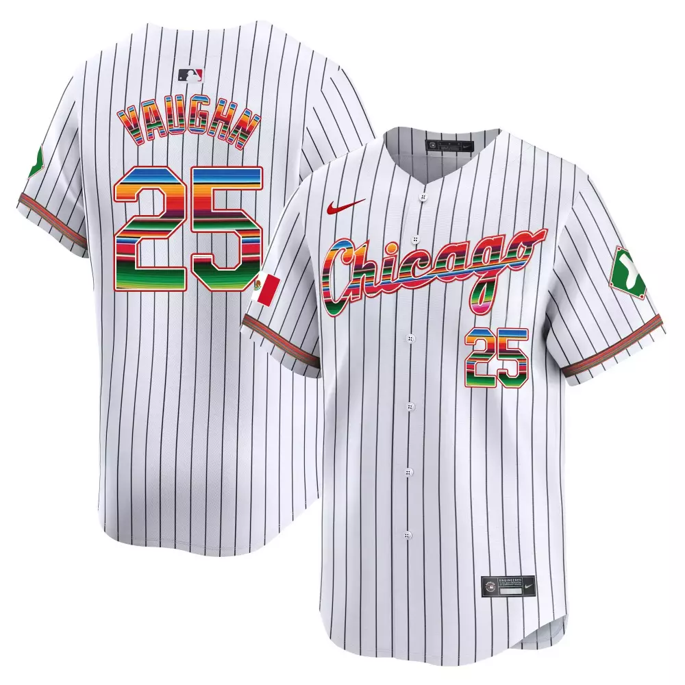 Andrew Vaughn Chicago White Sox Stripe Vapor Premier Limited Jersey V3 | All Stitched Design | Fan Gear for Men, Women & Youth