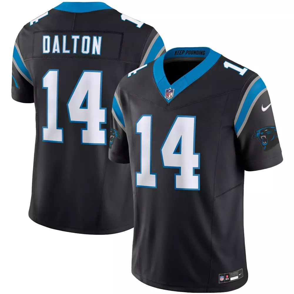 andy dalton black alternate mens carolina panthers vapor limited jersey all stitched