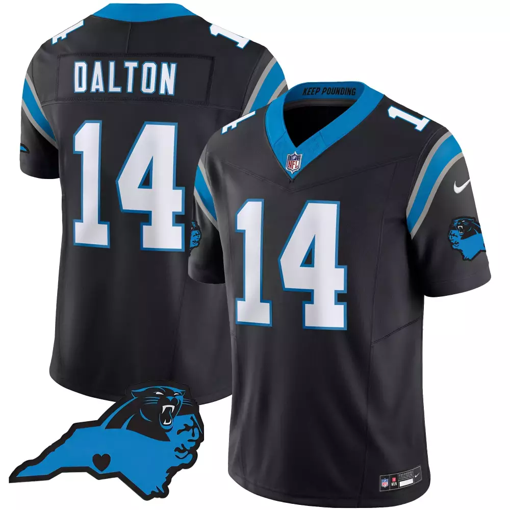 andy dalton black alternate mens carolina panthers vapor limited jersey all stitched