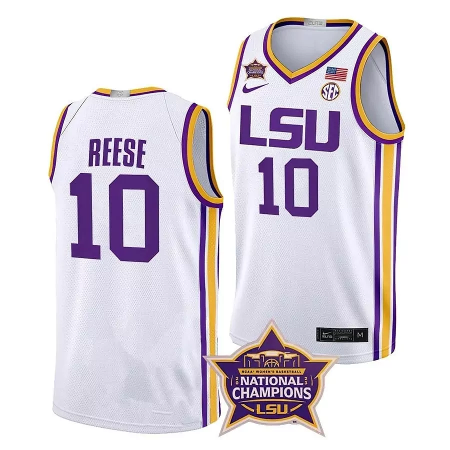 alexis morris youth lsu tigers college basketball champions white 2023 jersey all stitched