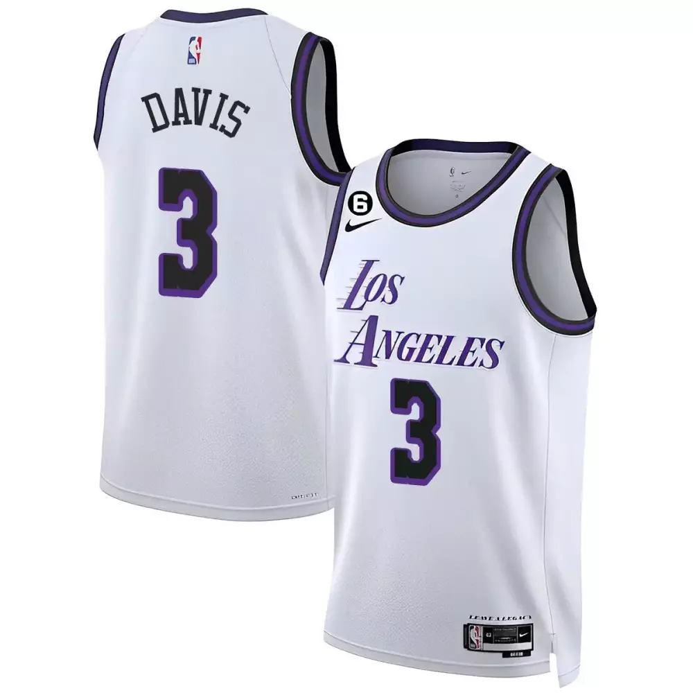 anthony davis black mamba mens los angeles lakers 2023 jersey collection all stitched