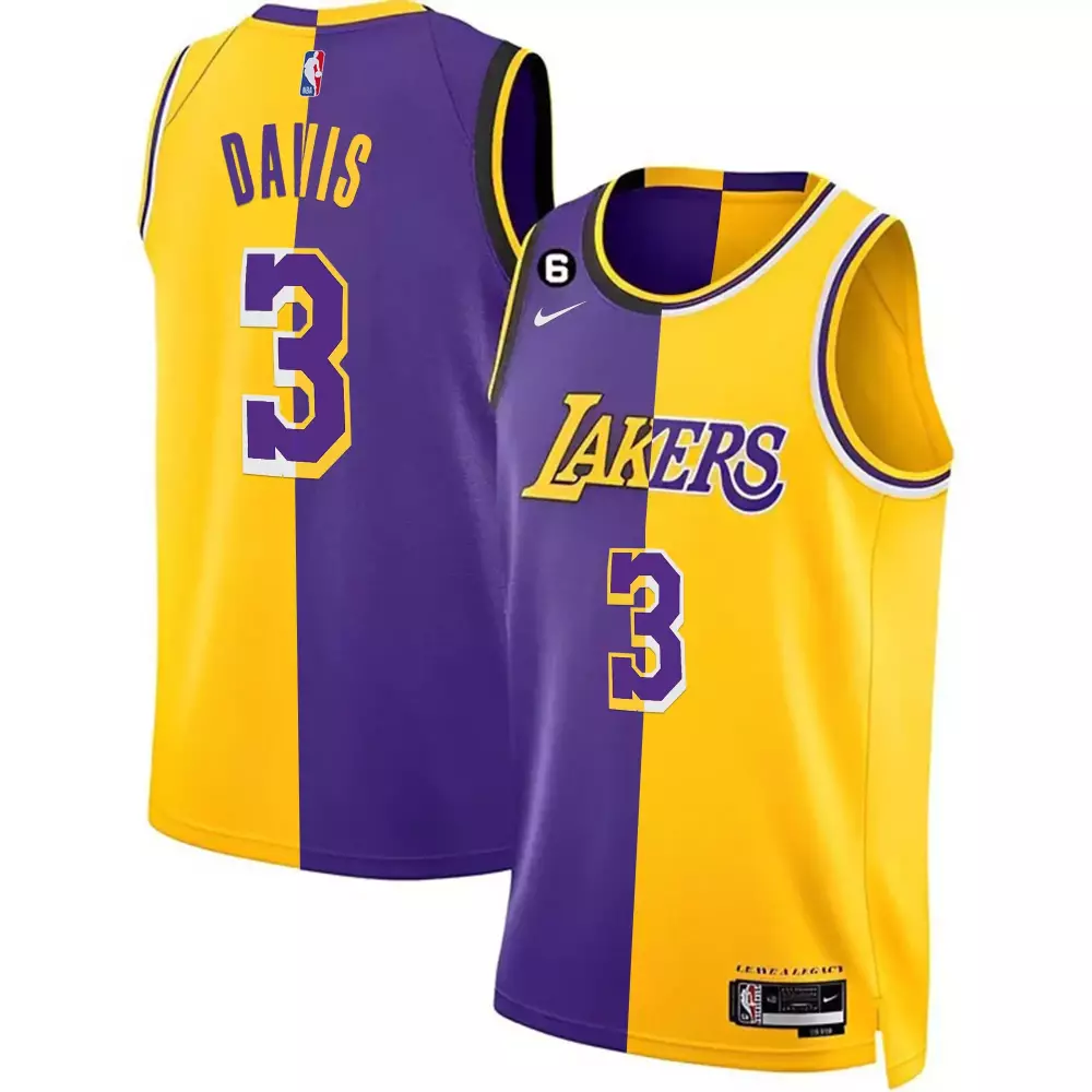 anthony davis purple mens los angeles lakers cool base mamba jersey all stitched