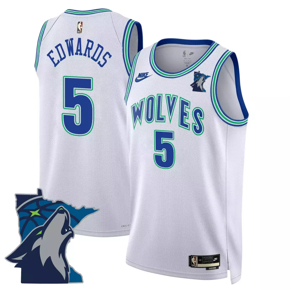 anthony edwards black gold mens minnesota timberwolves swingman jersey v2 minnesota patch all stitched