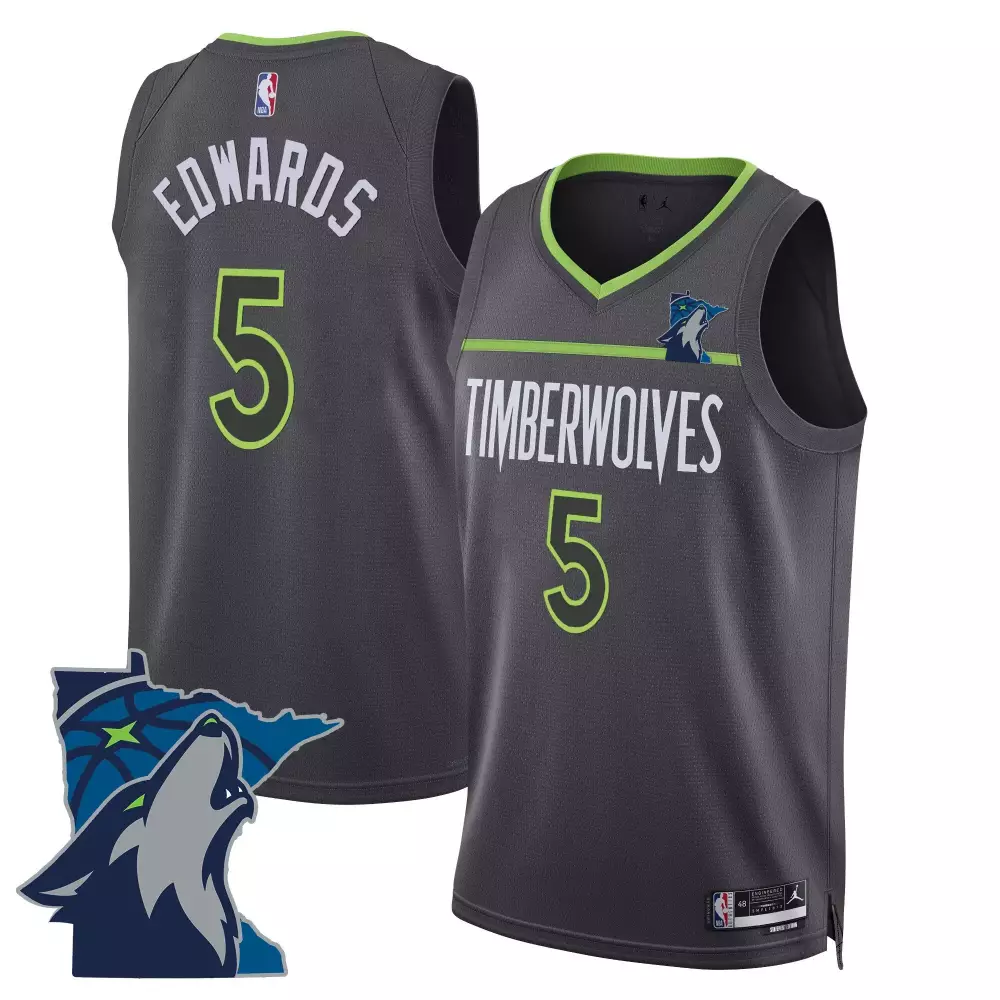 anthony edwards statement mens minnesota timberwolves swingman jersey minnesota patch all stitched