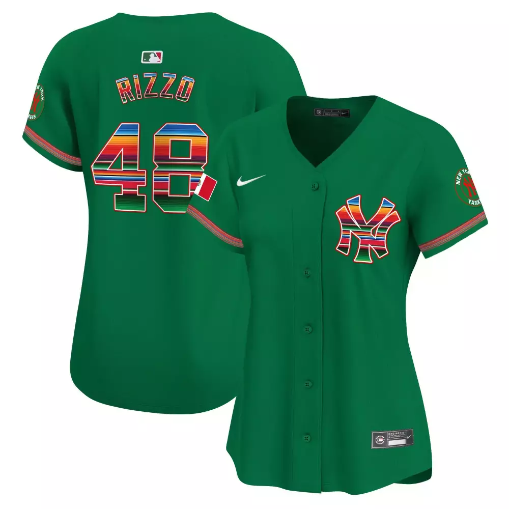 Rizzo Yankees Green Women's Mexico Vapor Premier Limited Jersey | Stitched Fan Gear | Perfect Gift Idea | For Men, Women & Youth