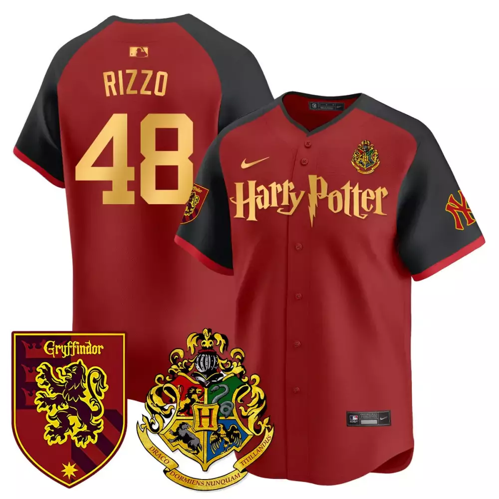 Rizzo Yankees 2024 Griffindor Men's Harry Potter Vapor Premier Limited Jersey | Printed Fan Gear | For Men, Women & Youth