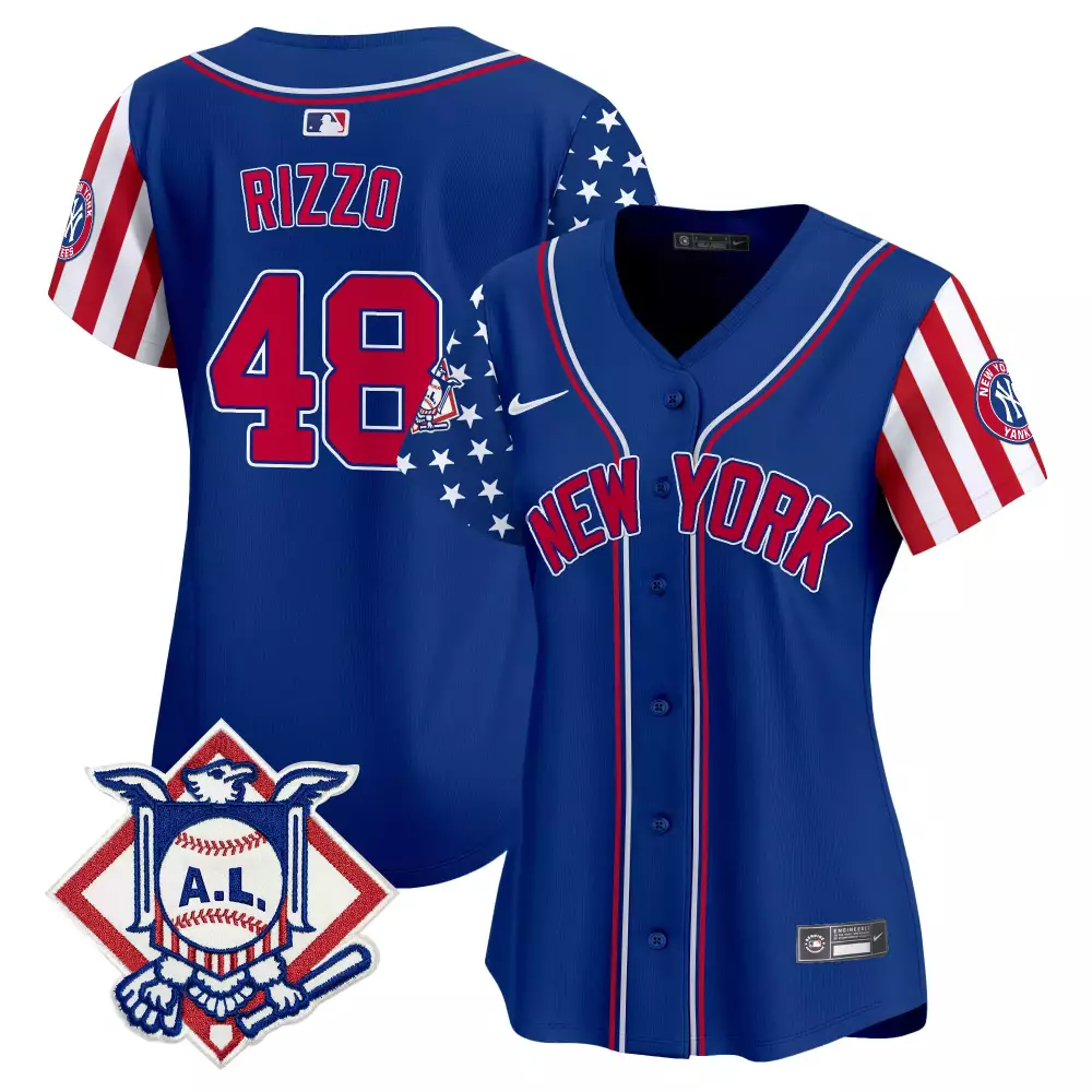 Anthony Rizzo Yankees 2024 Fourth of July Vapor Premier Jersey | Royal Stitched Limited Edition | Fan Gear for Men, Women & Youth