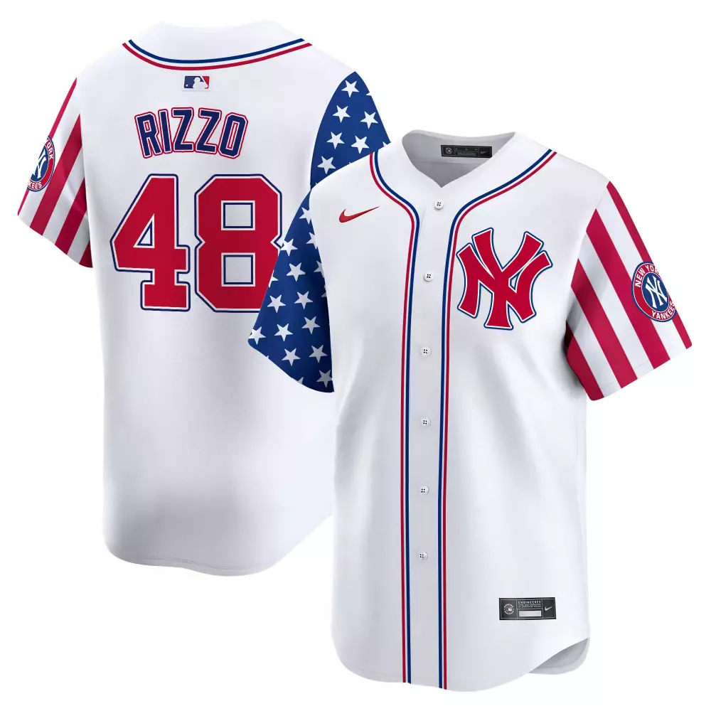 Rizzo Yankees 2024 Spring Training Patch Vapor Premier Jersey | Limited Edition White Fan Gear | For Men, Women & Youth