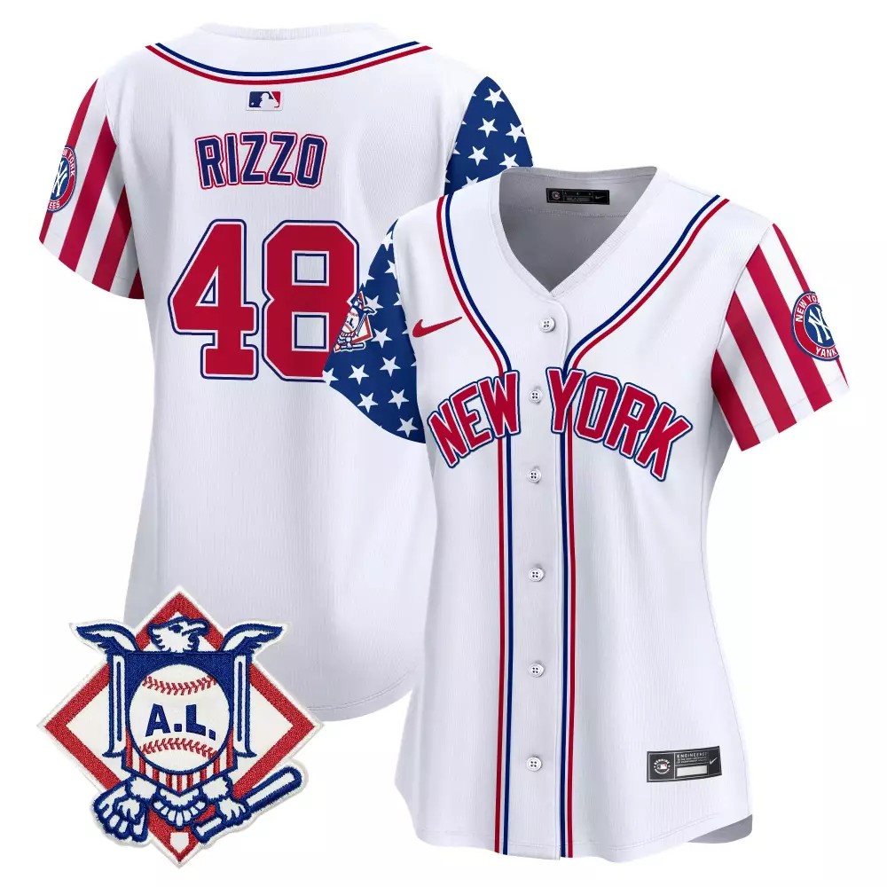 Rizzo New York Yankees 2024 Fourth of July Jersey V2 | Stitched Vapor Premier Limited Edition | Fan Gear for Women